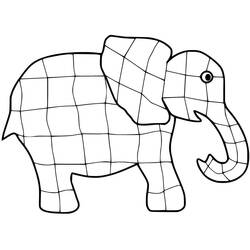 ぬりえページ: Elmer (アニメキャラクター) #188773 - 無料の印刷可能なぬりえページ