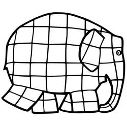 ぬりえページ: Elmer (アニメキャラクター) #188777 - 無料の印刷可能なぬりえページ