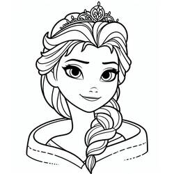 ぬりえページ: Elsa (アニメキャラクター) #220107 - 無料の印刷可能なぬりえページ