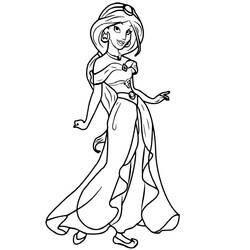 ぬりえページ: Jasmine (アニメキャラクター) #178637 - 無料の印刷可能なぬりえページ