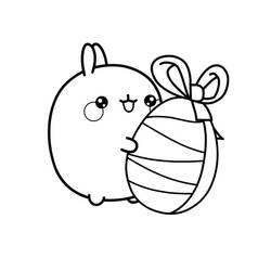 ぬりえページ: Molang (アニメキャラクター) #209169 - 無料の印刷可能なぬりえページ