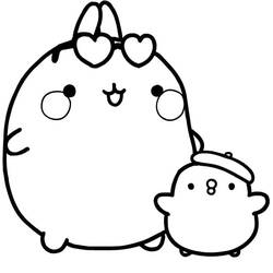 ぬりえページ: Molang (アニメキャラクター) #209175 - 無料の印刷可能なぬりえページ