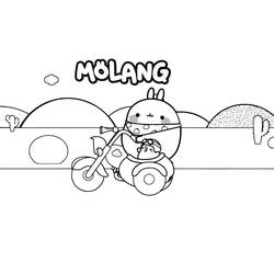 ぬりえページ: Molang (アニメキャラクター) #209177 - 無料の印刷可能なぬりえページ