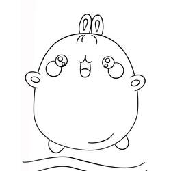 ぬりえページ: Molang (アニメキャラクター) #209181 - 無料の印刷可能なぬりえページ