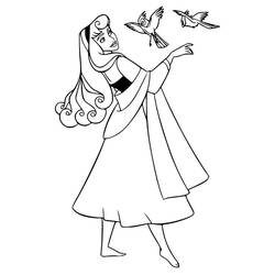 ぬりえページ: Princess Aurora (アニメキャラクター) #181951 - 無料の印刷可能なぬりえページ