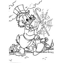 ぬりえページ: Scrooge McDuck (アニメキャラクター) #31780 - 無料の印刷可能なぬりえページ