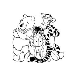 ぬりえページ: くまのプーさん (アニメキャラクター) #28900 - 無料の印刷可能なぬりえページ