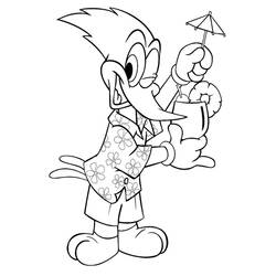 ぬりえページ: Woody Woodpecker (アニメキャラクター) #28460 - 無料の印刷可能なぬりえページ