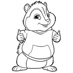 ぬりえページ: Alvinとthe Chipmunks (アニメとアニメーション番組) #128343 - 無料の印刷可能なぬりえページ