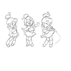 ぬりえページ: Alvinとthe Chipmunks (アニメとアニメーション番組) #128449 - 無料の印刷可能なぬりえページ