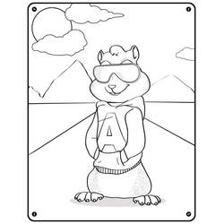 ぬりえページ: Alvinとthe Chipmunks (アニメとアニメーション番組) #203412 - 無料の印刷可能なぬりえページ