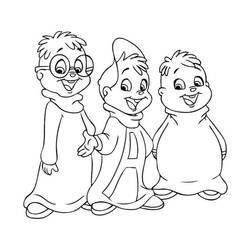 ぬりえページ: Alvinとthe Chipmunks (アニメとアニメーション番組) #203415 - 無料の印刷可能なぬりえページ