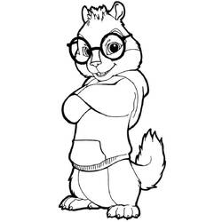 ぬりえページ: Alvinとthe Chipmunks (アニメとアニメーション番組) #203422 - 無料の印刷可能なぬりえページ