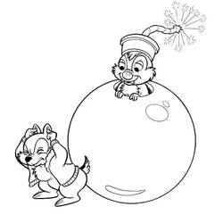 ぬりえページ: ChipとDale for Kids (アニメとアニメーション番組) #185783 - 無料の印刷可能なぬりえページ
