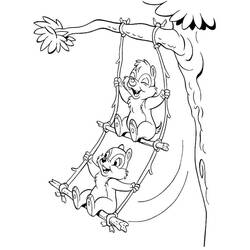 ぬりえページ: ChipとDale for Kids (アニメとアニメーション番組) #185794 - 無料の印刷可能なぬりえページ