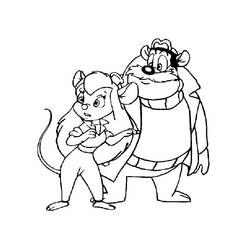 ぬりえページ: ChipとDale for Kids (アニメとアニメーション番組) #185804 - 無料の印刷可能なぬりえページ