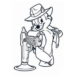 ぬりえページ: ChipとDale for Kids (アニメとアニメーション番組) #185811 - 無料の印刷可能なぬりえページ