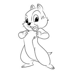 ぬりえページ: ChipとDale for Kids (アニメとアニメーション番組) #185812 - 無料の印刷可能なぬりえページ