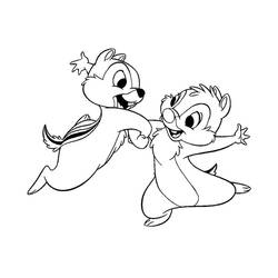 ぬりえページ: ChipとDale for Kids (アニメとアニメーション番組) #185817 - 無料の印刷可能なぬりえページ