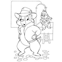 ぬりえページ: ChipとDale for Kids (アニメとアニメーション番組) #185819 - 無料の印刷可能なぬりえページ