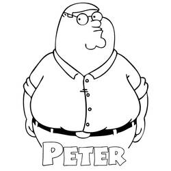 ぬりえページ: ファミリー・ガイ (アニメとアニメーション番組) #48707 - 無料の印刷可能なぬりえページ