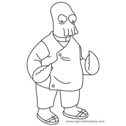 ぬりえページ: フューチュラマ (アニメとアニメーション番組) #48380 - 無料の印刷可能なぬりえページ