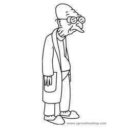 ぬりえページ: フューチュラマ (アニメとアニメーション番組) #48409 - 無料の印刷可能なぬりえページ