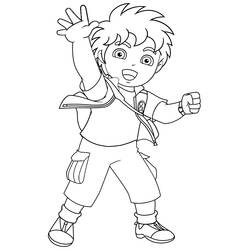 ぬりえページ: Go Diego! (アニメとアニメーション番組) #48504 - 無料の印刷可能なぬりえページ