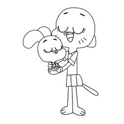ぬりえページ: Gumball (アニメとアニメーション番組) #188490 - 無料の印刷可能なぬりえページ