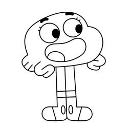 ぬりえページ: Gumball (アニメとアニメーション番組) #188501 - 無料の印刷可能なぬりえページ
