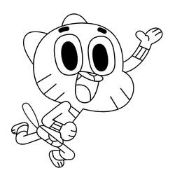 ぬりえページ: Gumball (アニメとアニメーション番組) #188506 - 無料の印刷可能なぬりえページ