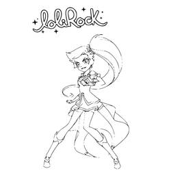 ぬりえページ: LoliRock (アニメとアニメーション番組) #177386 - 無料の印刷可能なぬりえページ