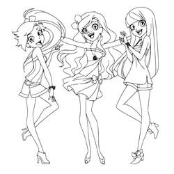ぬりえページ: LoliRock (アニメとアニメーション番組) #177390 - 無料の印刷可能なぬりえページ