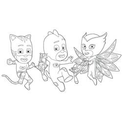 ぬりえページ: PJ Masks (アニメとアニメーション番組) #175823 - 無料の印刷可能なぬりえページ