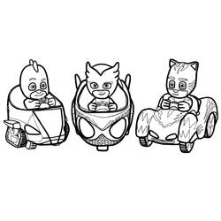 ぬりえページ: PJ Masks (アニメとアニメーション番組) #175832 - 無料の印刷可能なぬりえページ