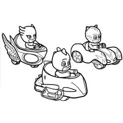 ぬりえページ: PJ Masks (アニメとアニメーション番組) #175834 - 無料の印刷可能なぬりえページ