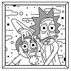 ぬりえページ: RickとMorty (アニメとアニメーション番組) #208225 - 無料の印刷可能なぬりえページ
