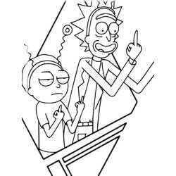 ぬりえページ: RickとMorty (アニメとアニメーション番組) #208232 - 無料の印刷可能なぬりえページ