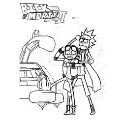 ぬりえページ: RickとMorty (アニメとアニメーション番組) #208236 - 無料の印刷可能なぬりえページ