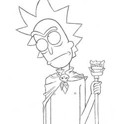 ぬりえページ: RickとMorty (アニメとアニメーション番組) #208241 - 無料の印刷可能なぬりえページ