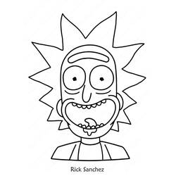 ぬりえページ: RickとMorty (アニメとアニメーション番組) #208242 - 無料の印刷可能なぬりえページ