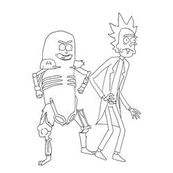ぬりえページ: RickとMorty (アニメとアニメーション番組) #208244 - 無料の印刷可能なぬりえページ