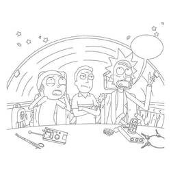 ぬりえページ: RickとMorty (アニメとアニメーション番組) #208245 - 無料の印刷可能なぬりえページ