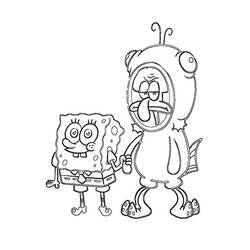 ぬりえページ: SpongeBob SquarePants (アニメとアニメーション番組) #195098 - 無料の印刷可能なぬりえページ