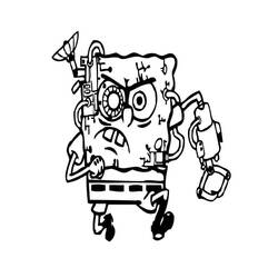 ぬりえページ: SpongeBob SquarePants (アニメとアニメーション番組) #195100 - 無料の印刷可能なぬりえページ