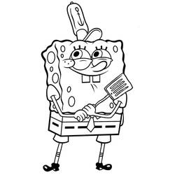 ぬりえページ: SpongeBob SquarePants (アニメとアニメーション番組) #195126 - 無料の印刷可能なぬりえページ