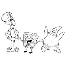 ぬりえページ: SquareBob SquarePants (アニメとアニメーション番組) #33397 - 無料の印刷可能なぬりえページ