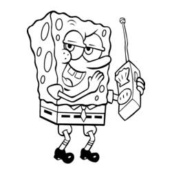 ぬりえページ: SquareBob SquarePants (アニメとアニメーション番組) #33429 - 無料の印刷可能なぬりえページ