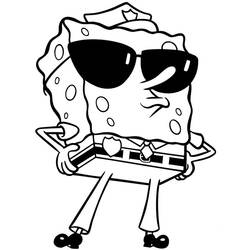 ぬりえページ: SquareBob SquarePants (アニメとアニメーション番組) #33657 - 無料の印刷可能なぬりえページ