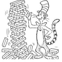 ぬりえページ: The Cat in the Hat (アニメとアニメーション番組) #220489 - 無料の印刷可能なぬりえページ